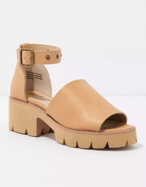 Compensées American Eagle BC Footwear United Vegan Plateforme Sandal Marron Femme | MNX-93769097